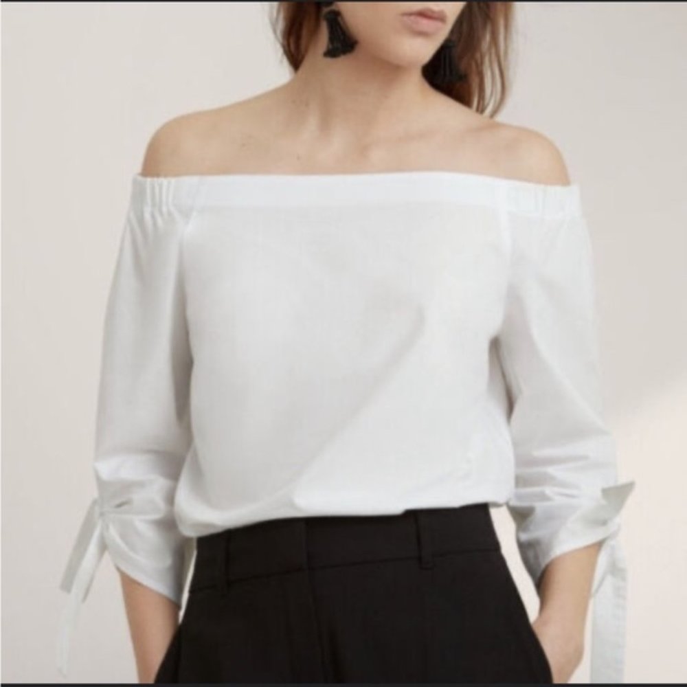 Aritzia Babaton Malik Off-Shoulder Blouse